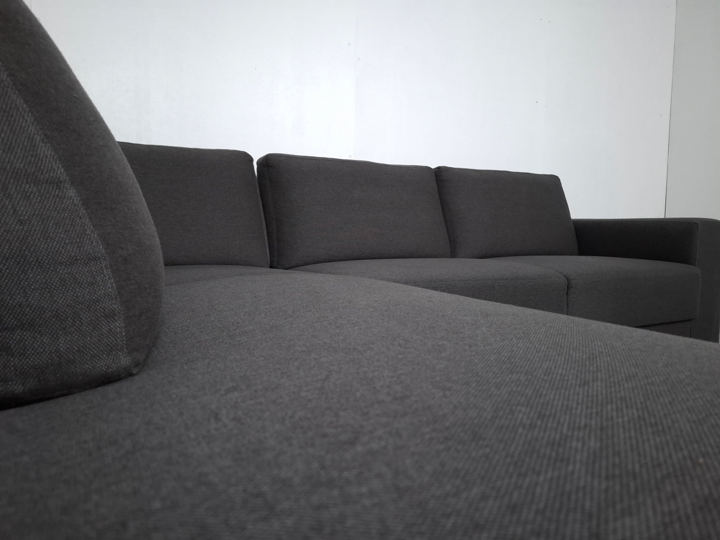 Moderne hoekbank | Antraciet grijs