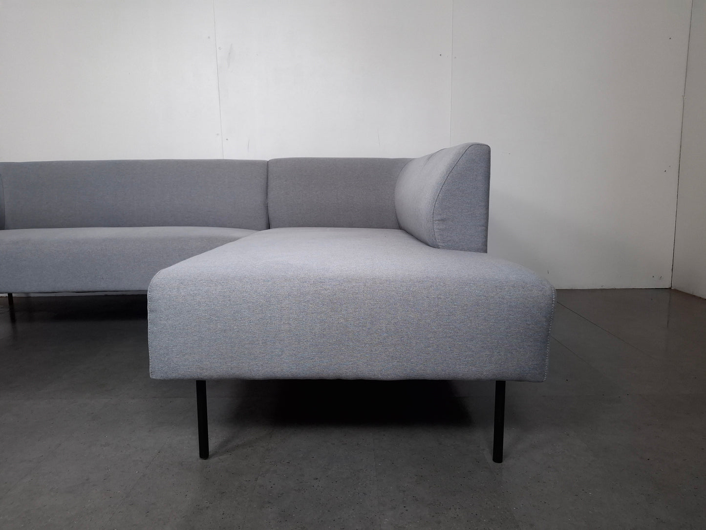 Compacte 3 zits Hoekbank | Licht grijs