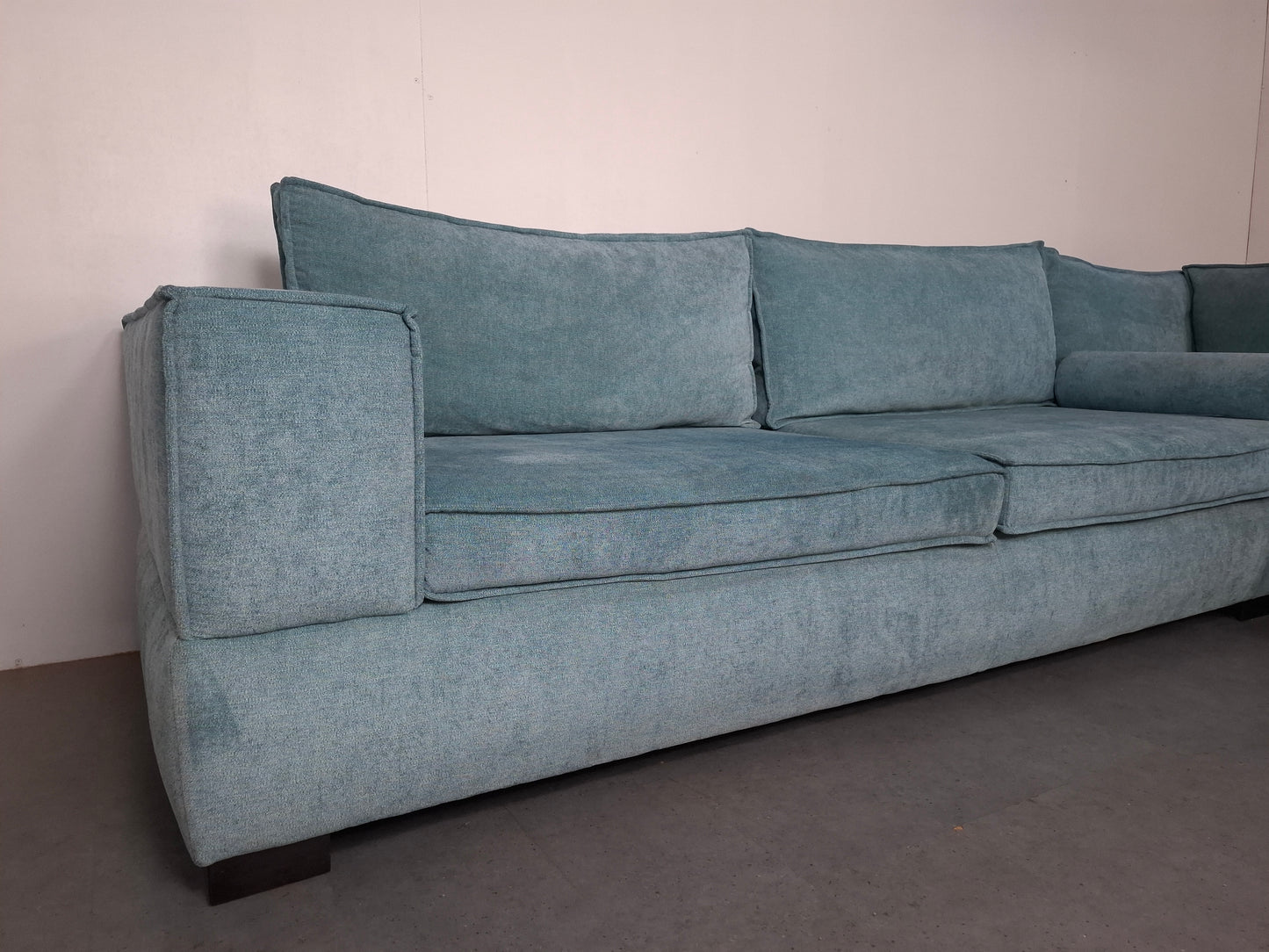 Hoogwaardige hoekbank | alicht blauw