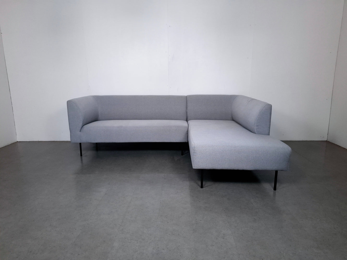 Compacte 3 zits Hoekbank | Licht grijs