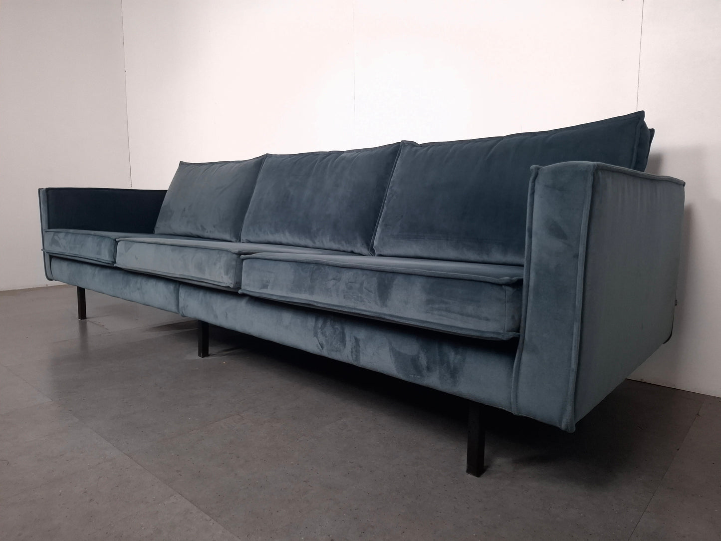 BePureHome 3 zits Bank met Hocker | Velvet Teal