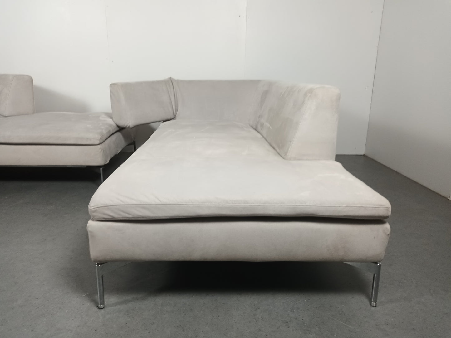 Italiaanse designer hoekbank | Wit (vergrijsd)