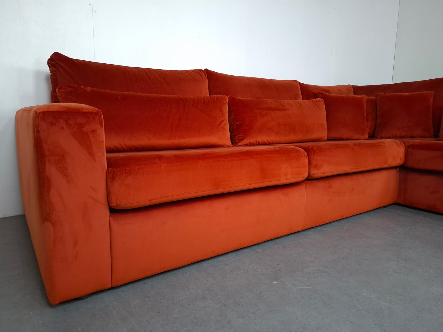 Luxe Zitmaxx hoekbank Zo goed als nieuw | Oranje