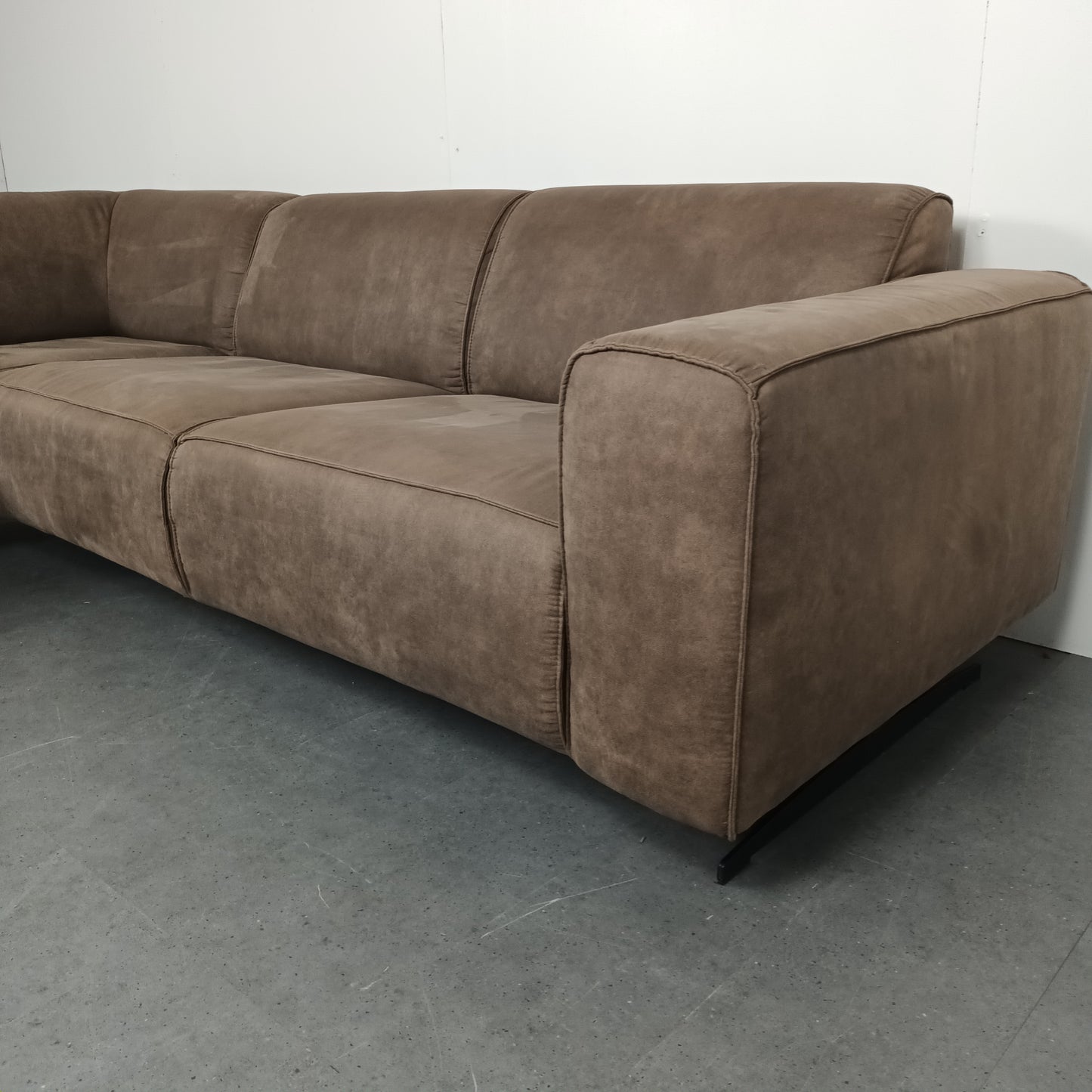 Moderne hoekbank | taupe