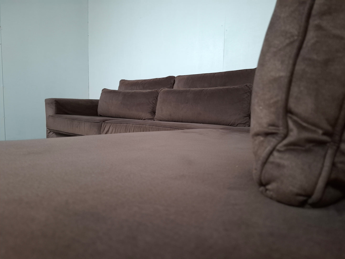 Luxe Velourse hoekbank | Bruin
