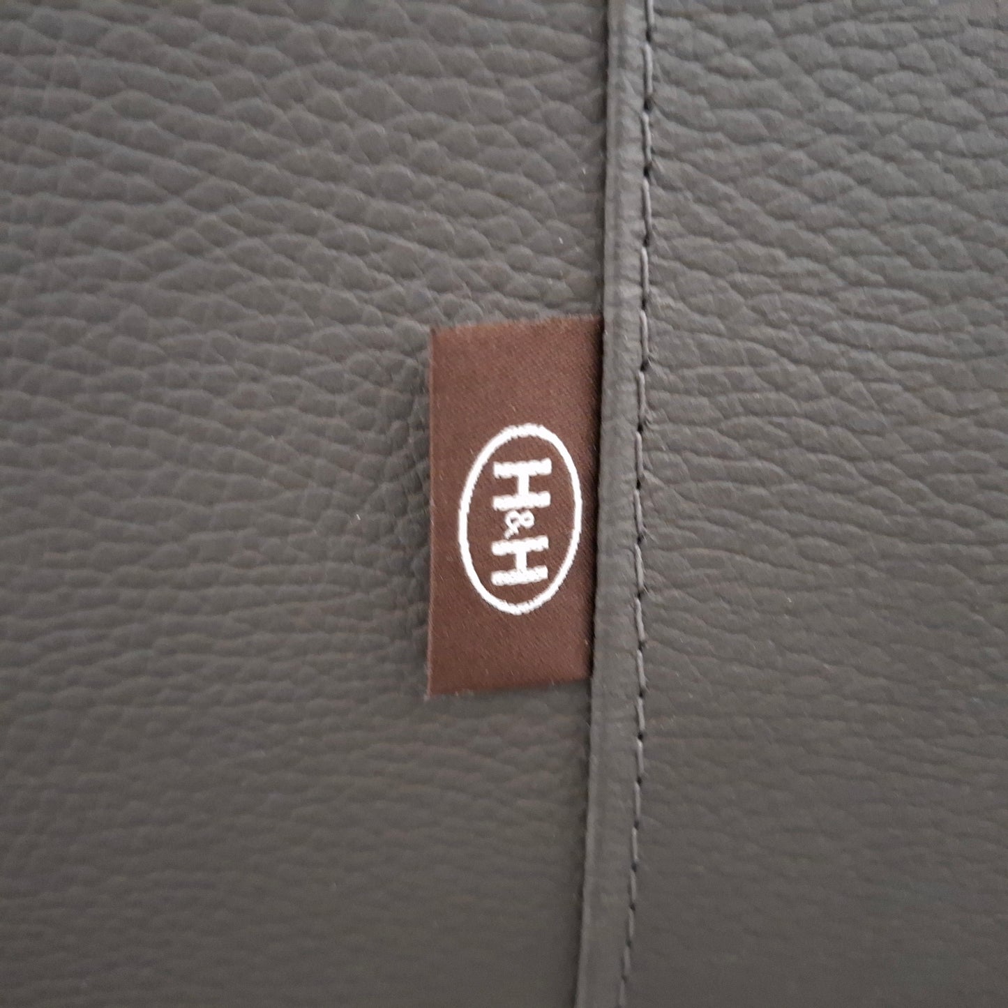 Henders & Hazel hoekbank met hocker | Leder | Grijs