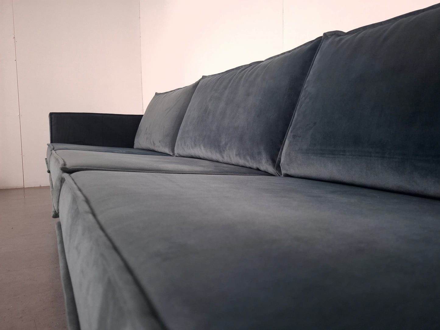 BePureHome 3 zits Bank met Hocker | Velvet Teal
