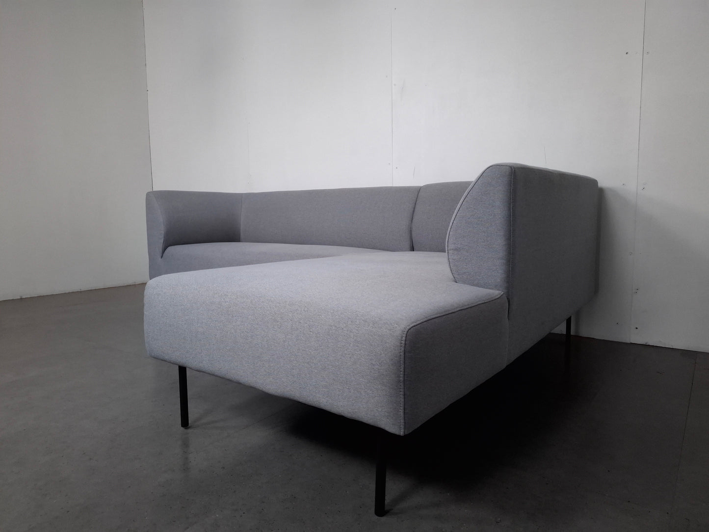 Compacte 3 zits Hoekbank | Licht grijs