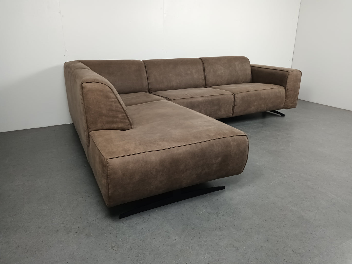 Moderne hoekbank | taupe