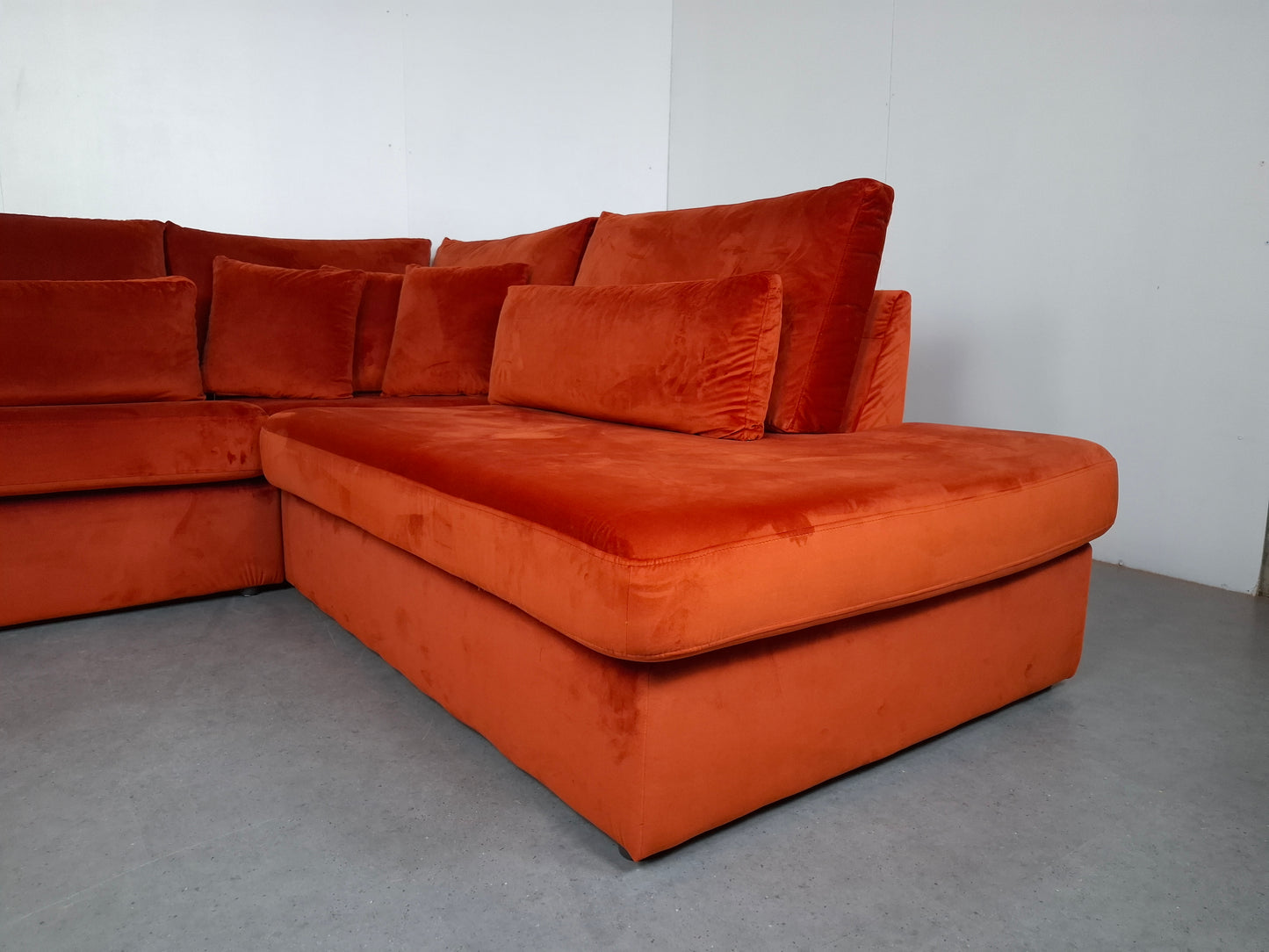 Luxe Zitmaxx hoekbank Zo goed als nieuw | Oranje