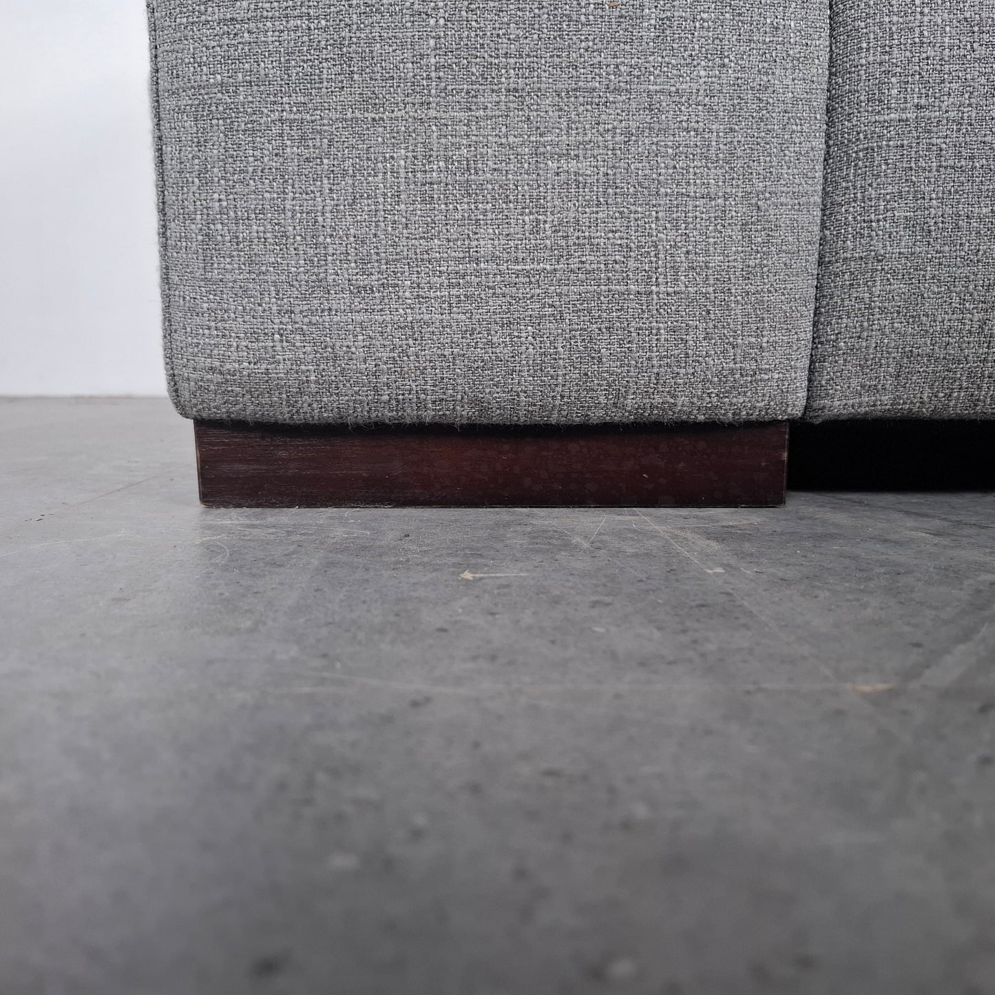 Montel bean style hoekbank | Licht grijs gemeleerd