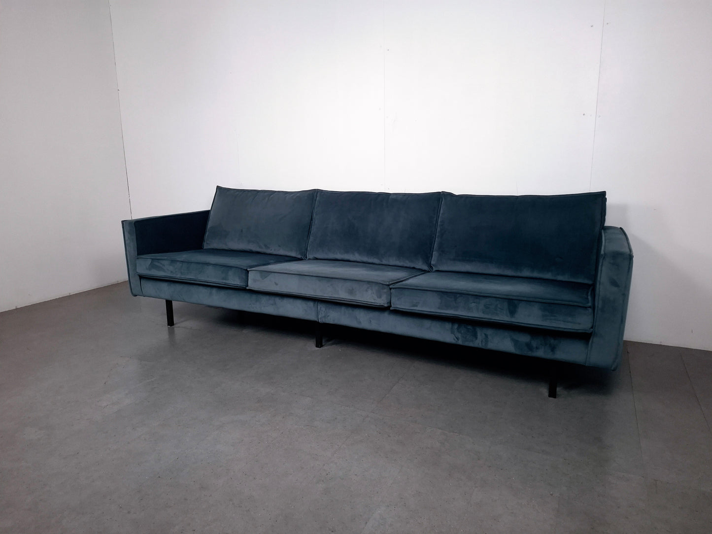 BePureHome 3 zits Bank met Hocker | Velvet Teal
