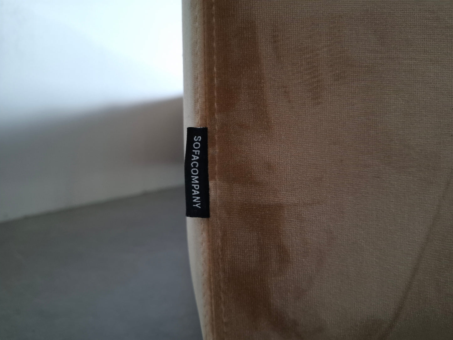 Sofacompany Hoekbank Velourse | Goud / creme