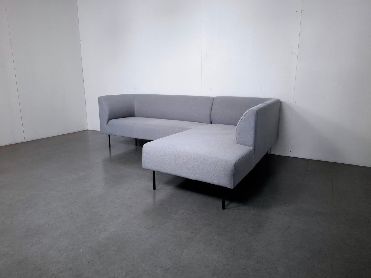 Compacte 3 zits Hoekbank | Licht grijs