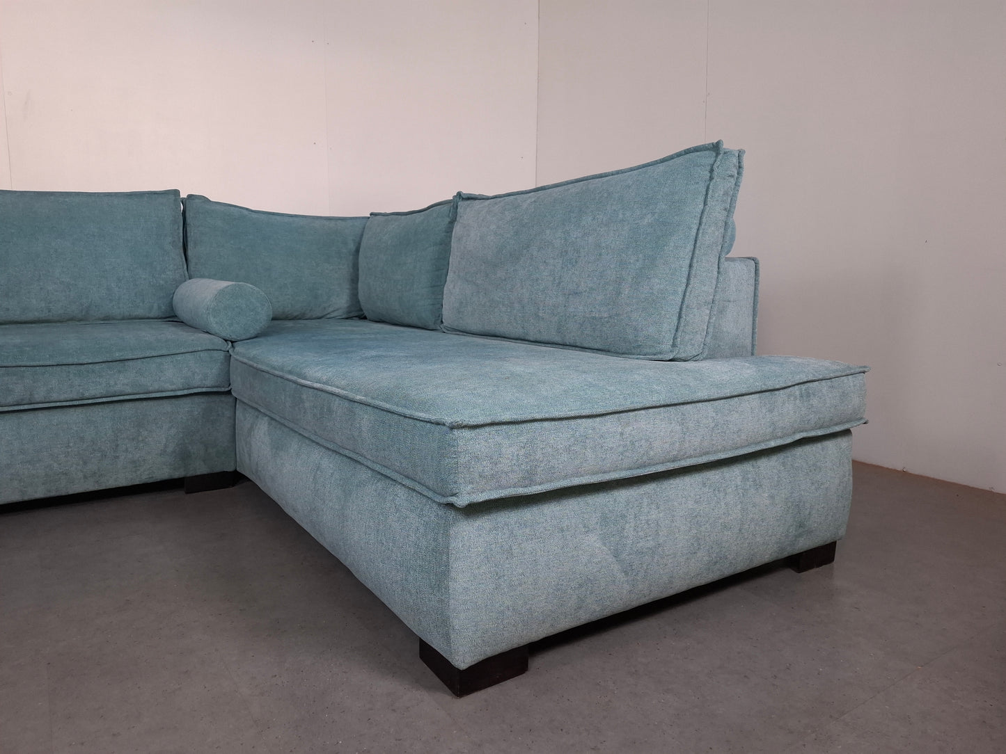 Hoogwaardige hoekbank | alicht blauw