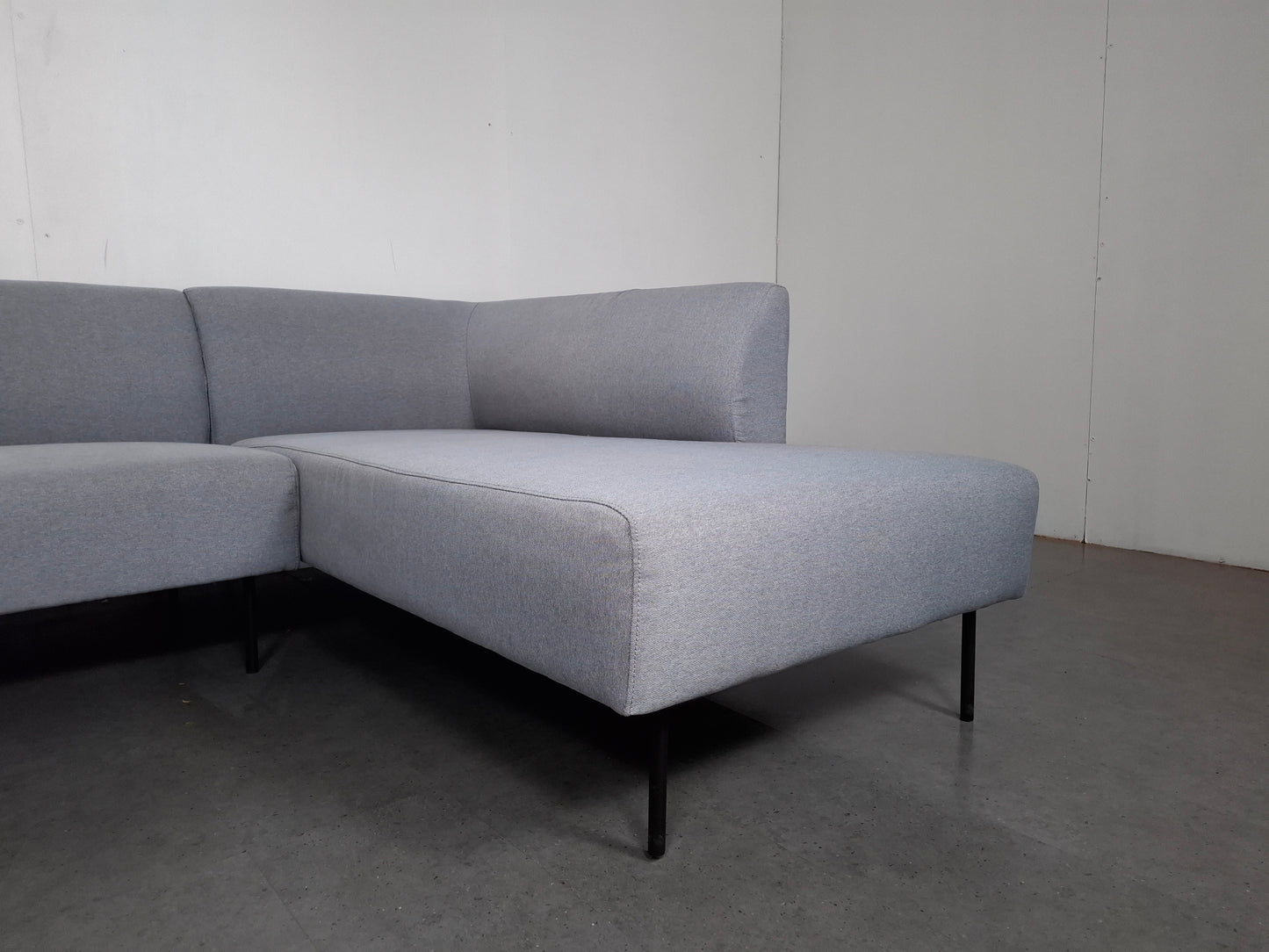 Compacte 3 zits Hoekbank | Licht grijs