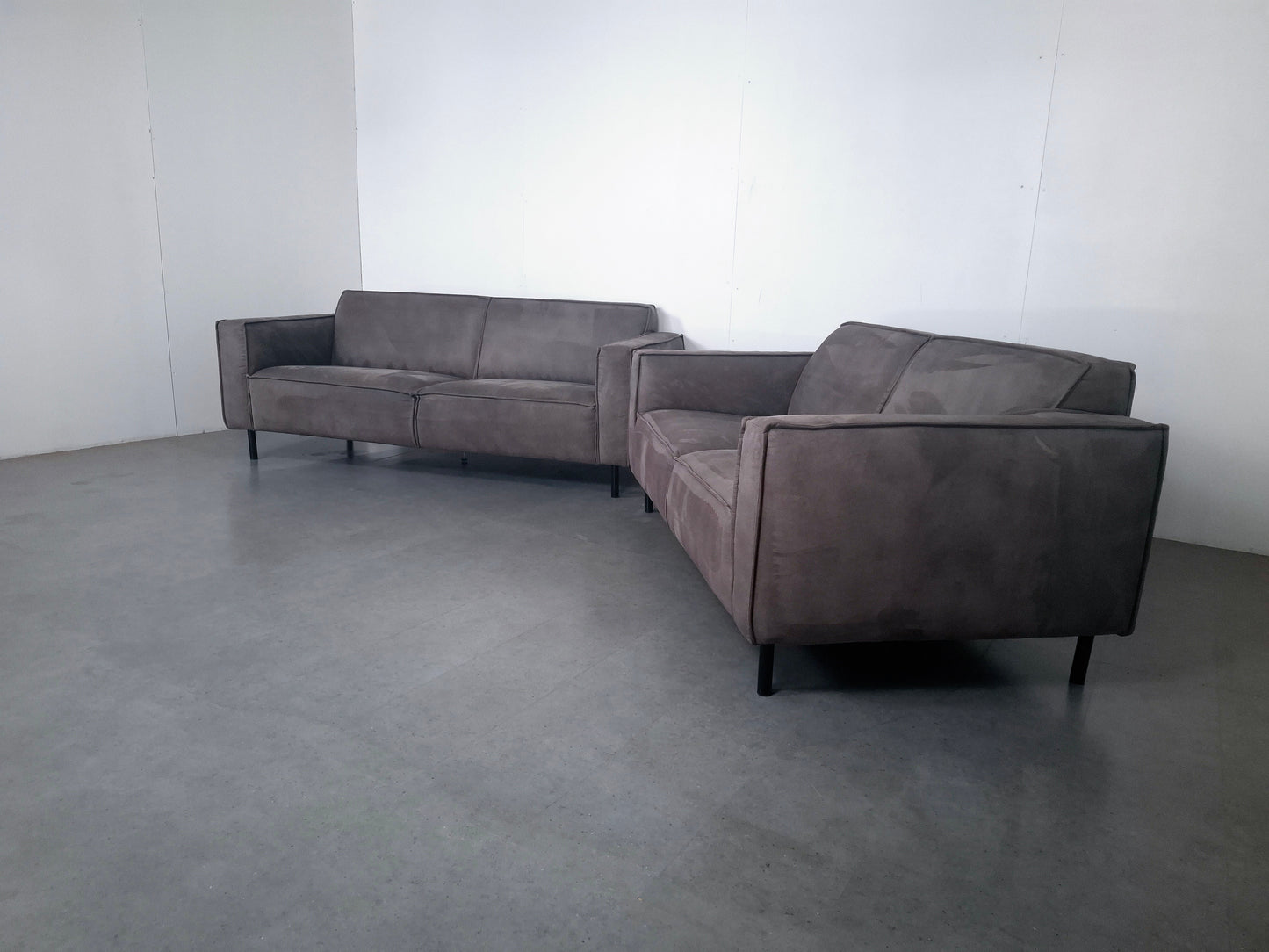 Moderne set Bank: 2,5 zits & 2 zits Banken | Grijs / Taupe