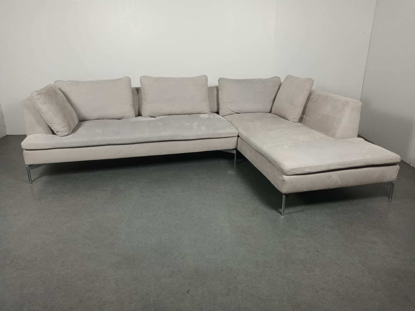 Italiaanse designer hoekbank | Wit (vergrijsd)