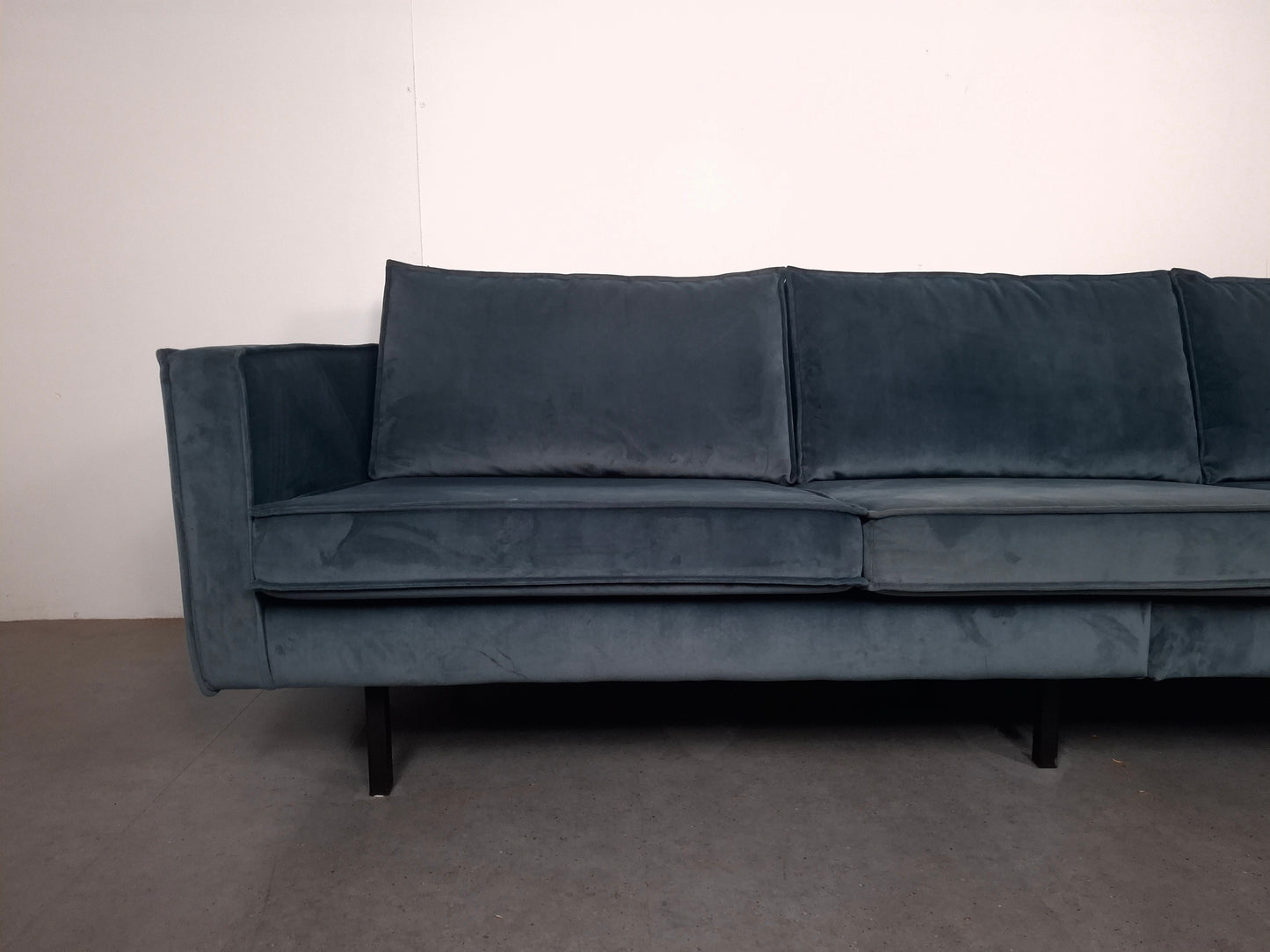 BePureHome 3 zits Bank met Hocker | Velvet Teal