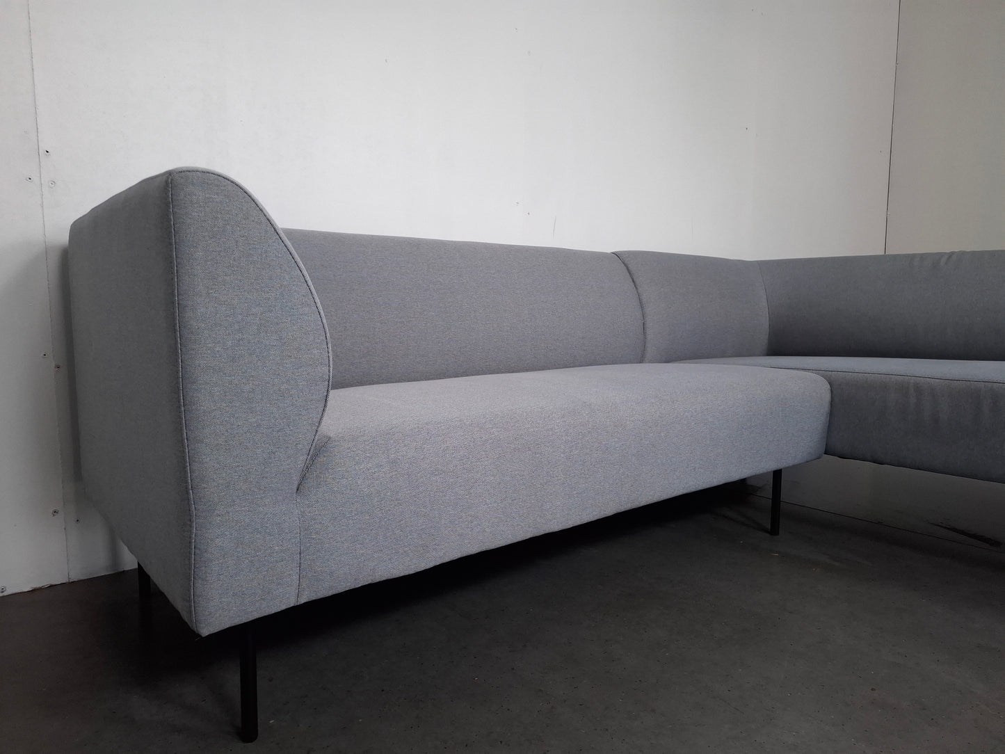 Compacte 3 zits Hoekbank | Licht grijs