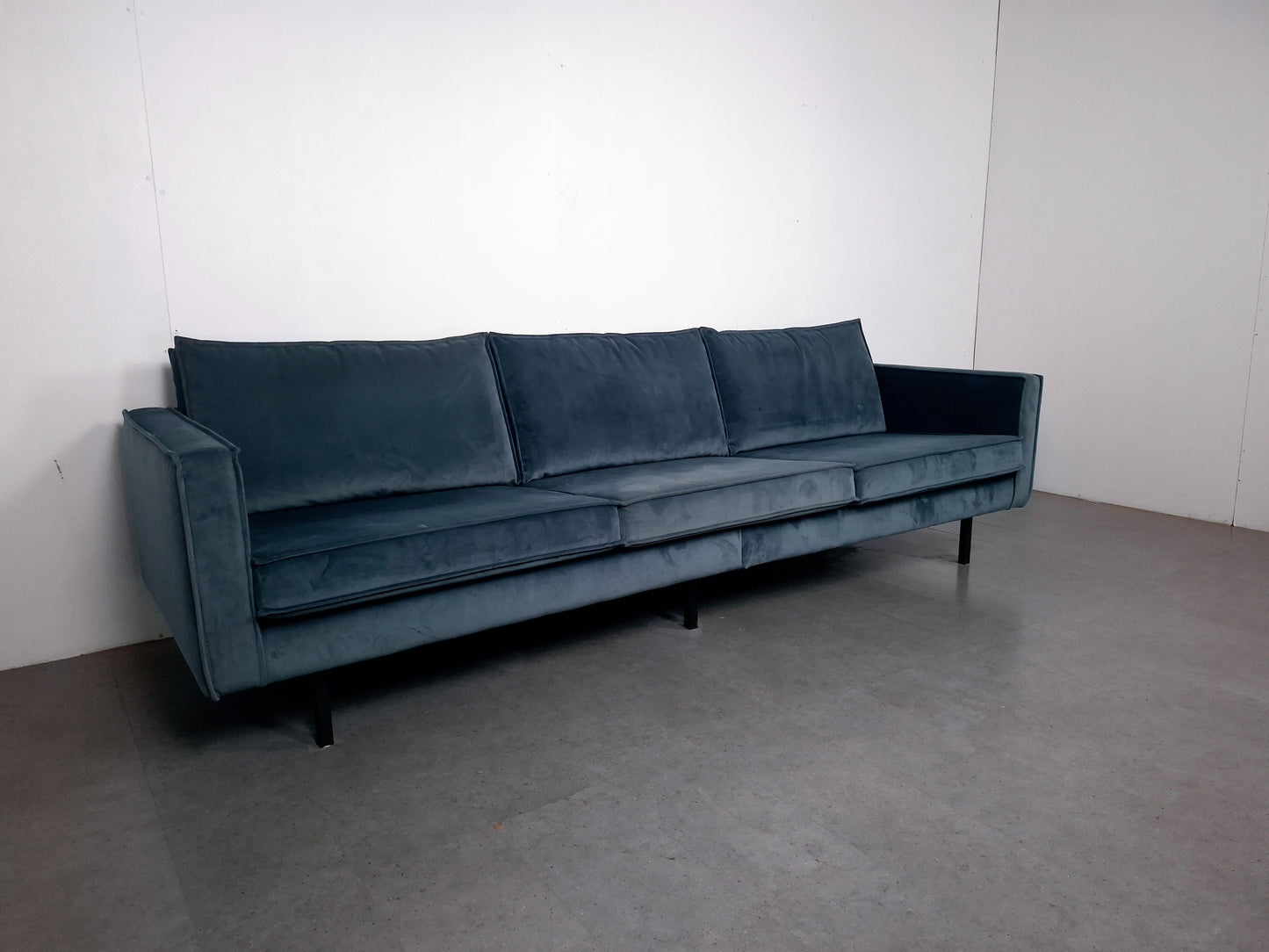 BePureHome 3 zits Bank met Hocker | Velvet Teal
