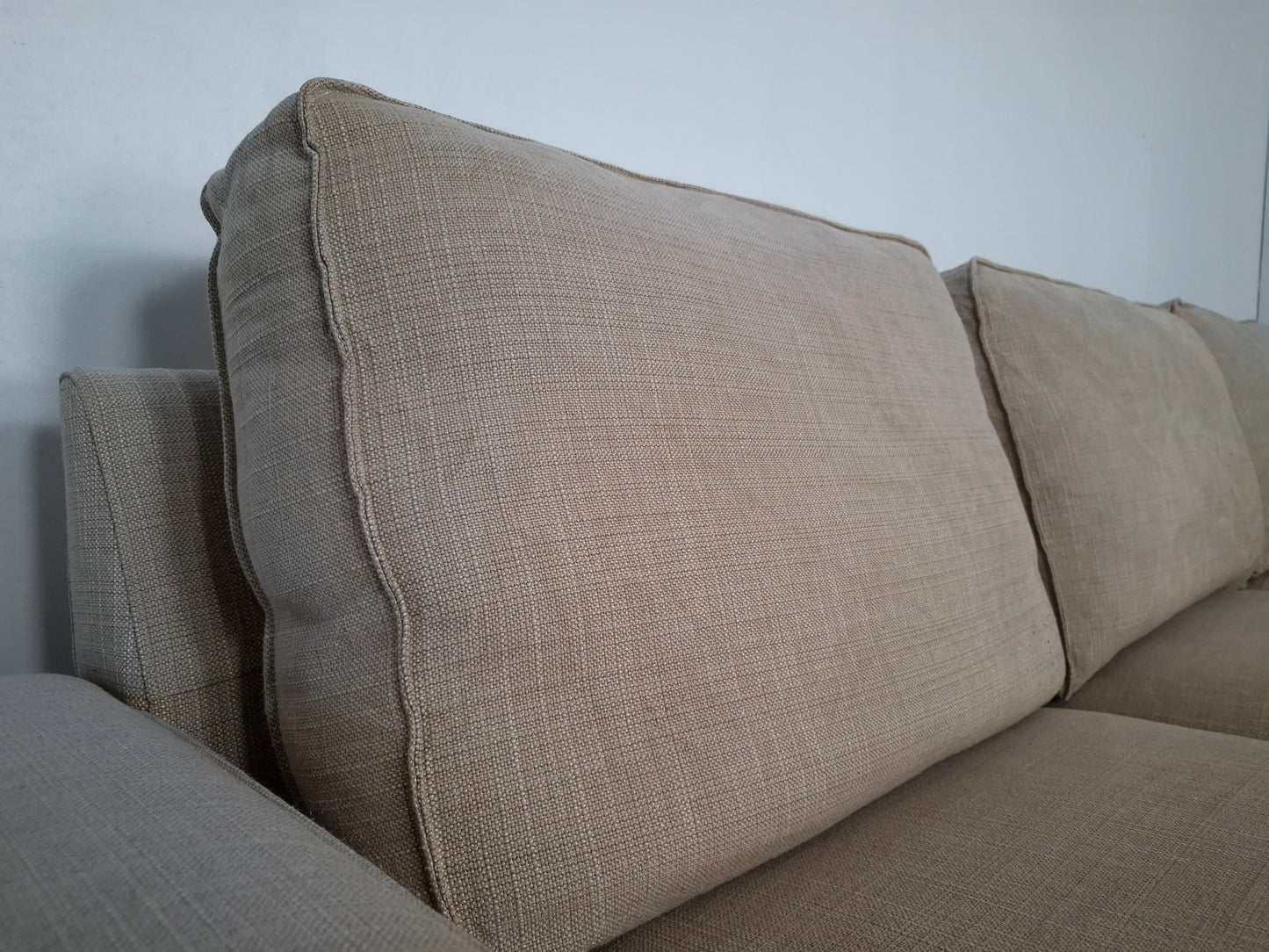 Ikea KIVIK 5 zits Hoekbank | Creme / Beige