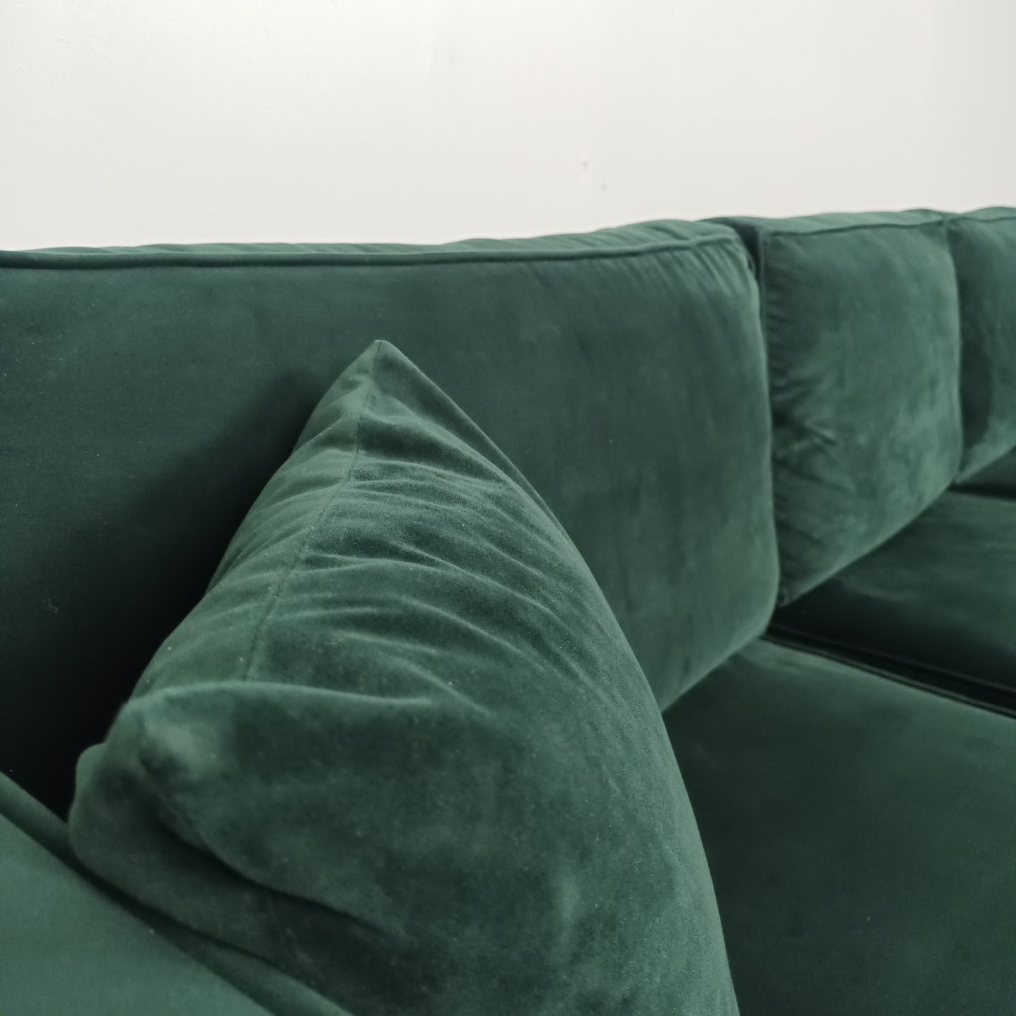 Moderne 3 zits hoekbank | Smaragd groen