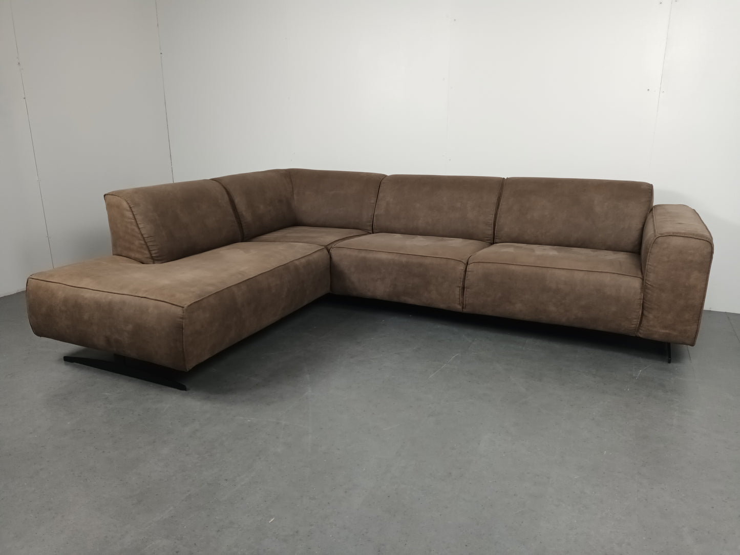 Moderne hoekbank | taupe