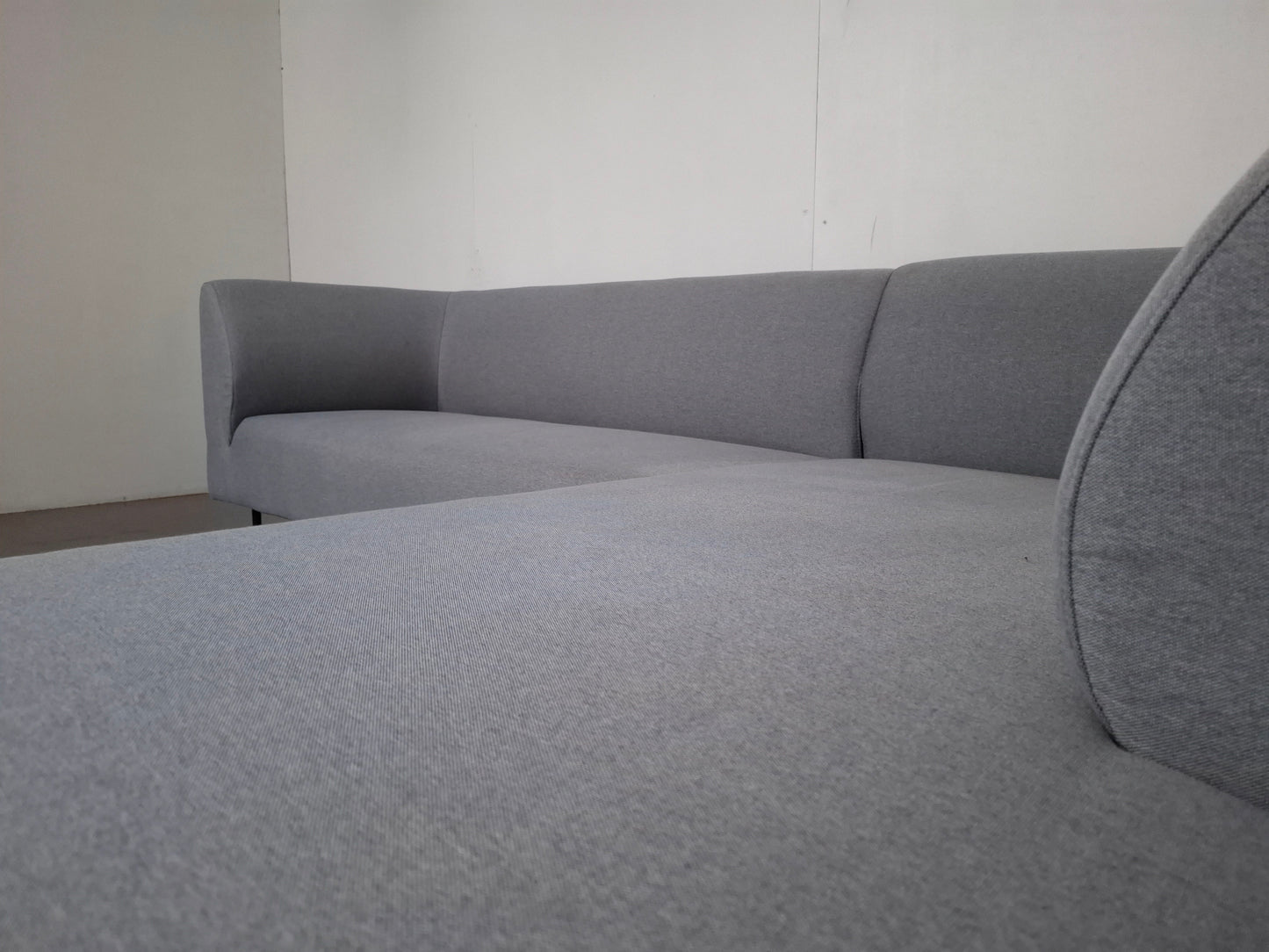 Compacte 3 zits Hoekbank | Licht grijs