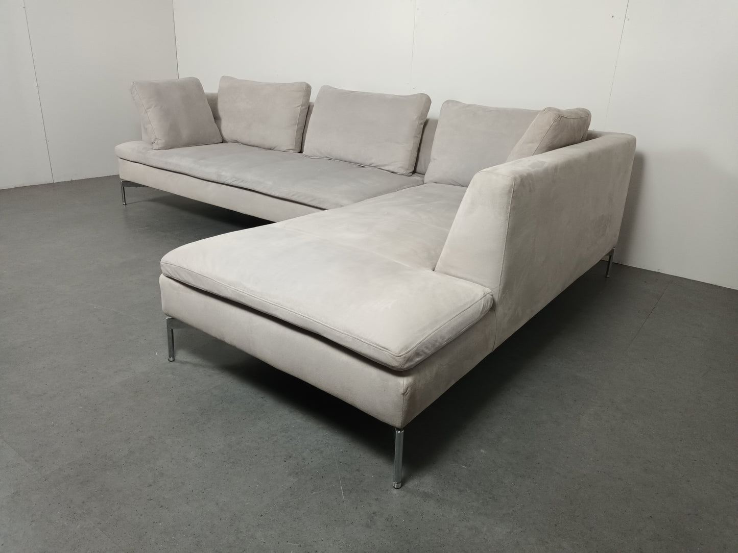 Italiaanse designer hoekbank | Wit (vergrijsd)