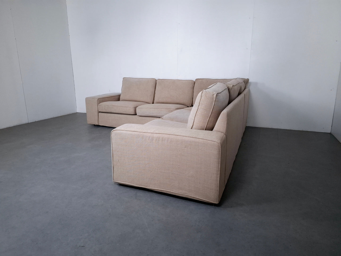 Ikea KIVIK 5 zits Hoekbank | Creme / Beige