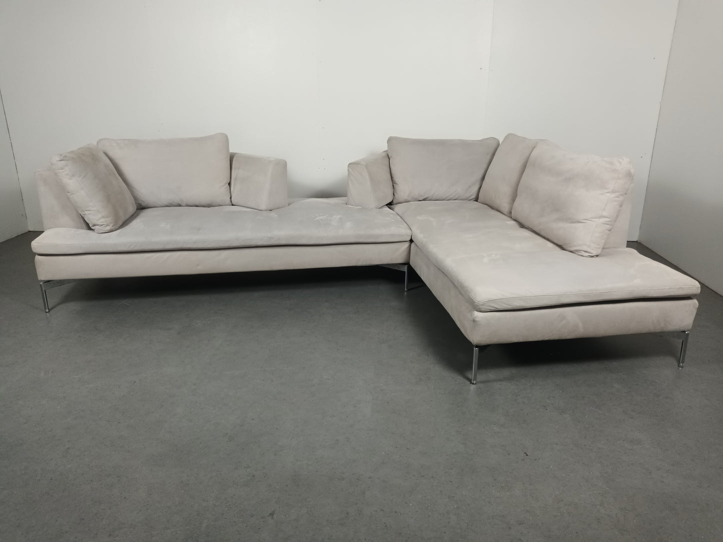 Italiaanse designer hoekbank | Wit (vergrijsd)