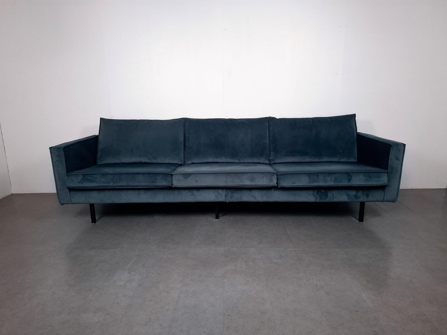 BePureHome 3 zits Bank met Hocker | Velvet Teal