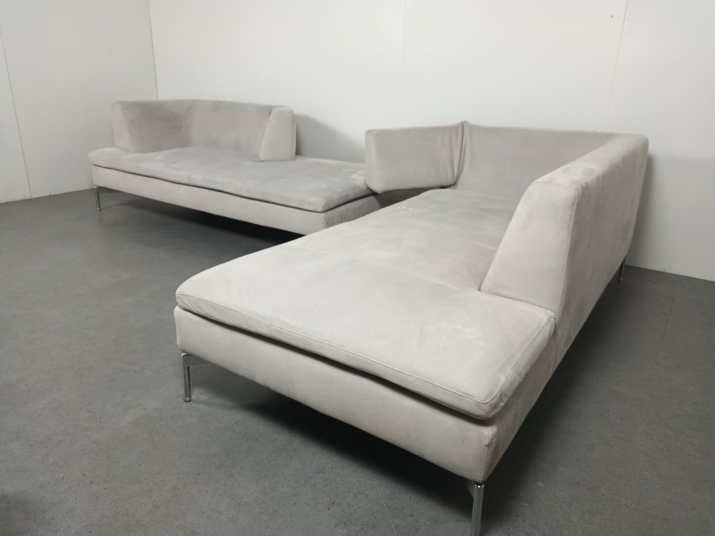 Italiaanse designer hoekbank | Wit (vergrijsd)