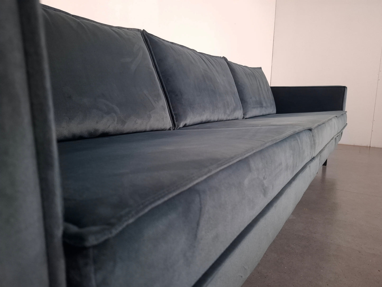 BePureHome 3 zits Bank met Hocker | Velvet Teal