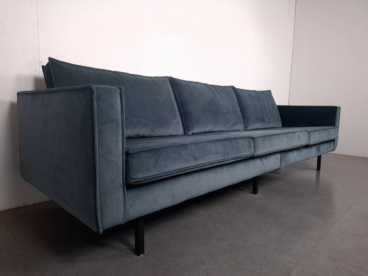 BePureHome 3 zits Bank met Hocker | Velvet Teal