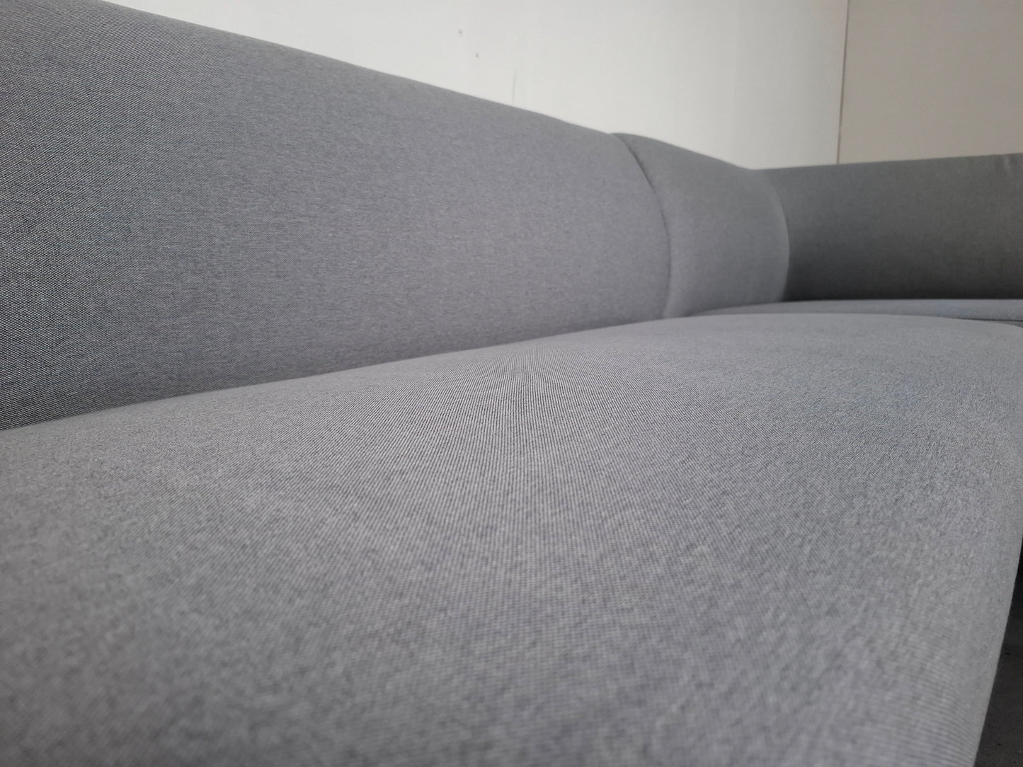 Compacte 3 zits Hoekbank | Licht grijs