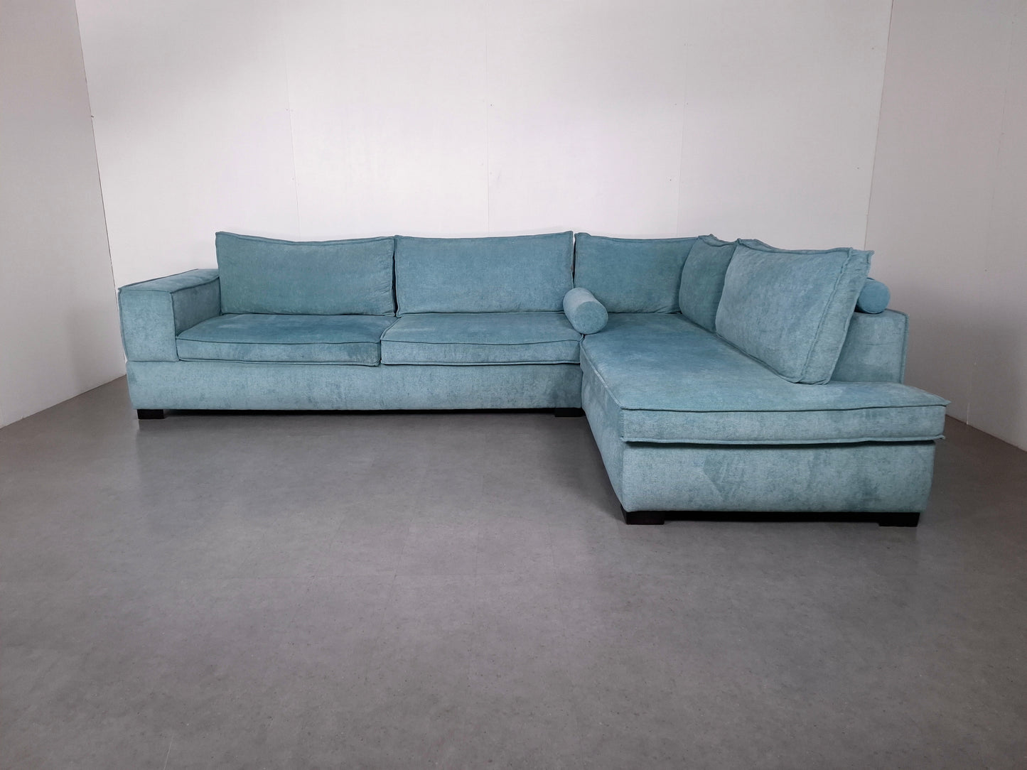 Hoogwaardige hoekbank | alicht blauw