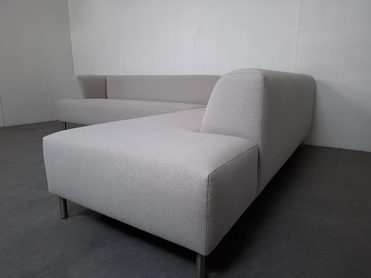 Hoge kwaliteits, moderne stijls hoekbank | Beige /Wit