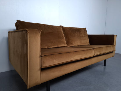 BePureHome Rodeo velvet 2 zits bank | Geel