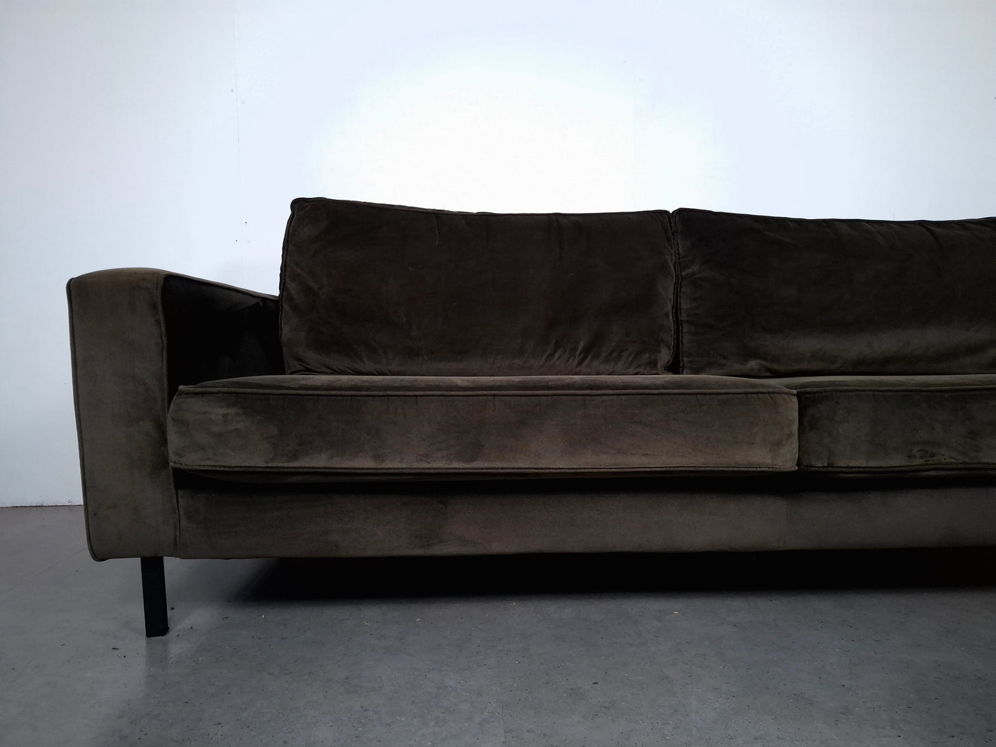 Woood Robin 3 zits Bank met Hocker | Warmgroen