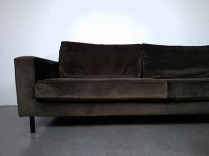 Woood Robin 3 zits Bank met Hocker | Warmgroen