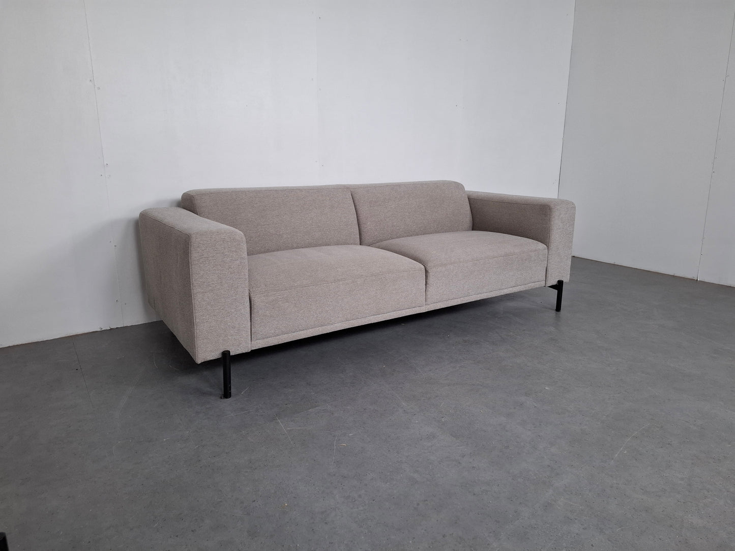BY SIDDE Odin 4 zits bank met hocker | Grijs