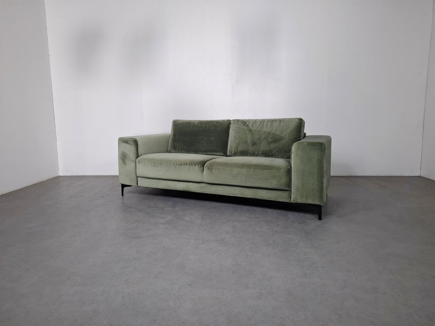 Velvet 2,5 zits Bank | Groen