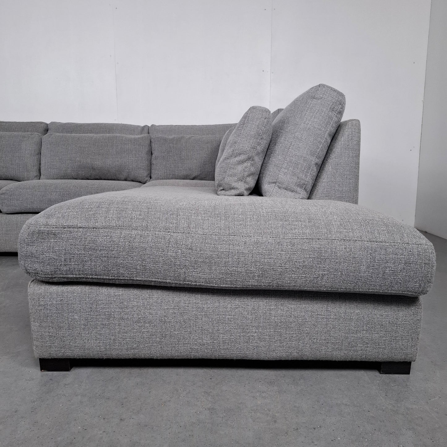 Montel bean style hoekbank | Licht grijs gemeleerd