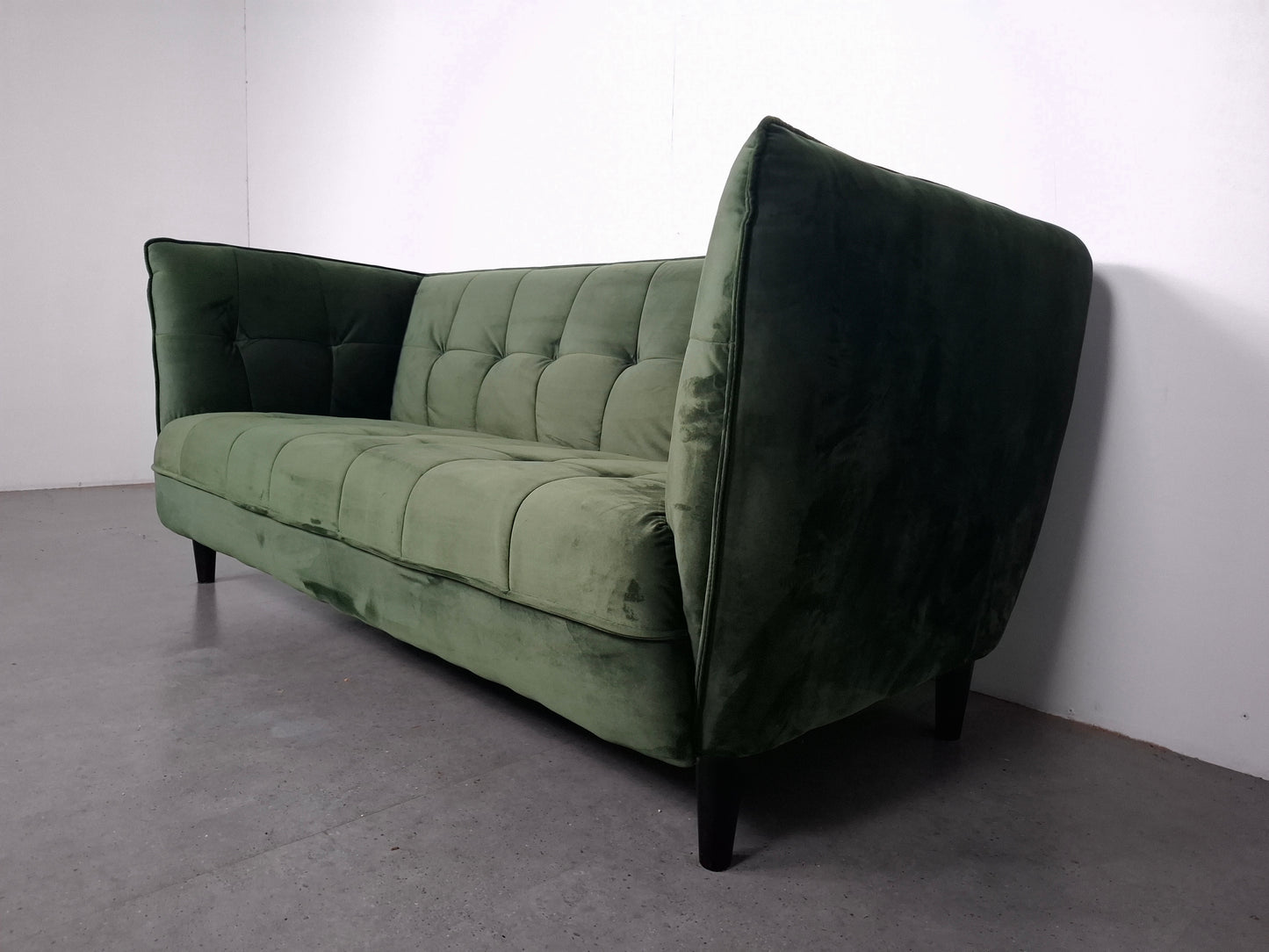 Velourse 2 zits Bank | Groen