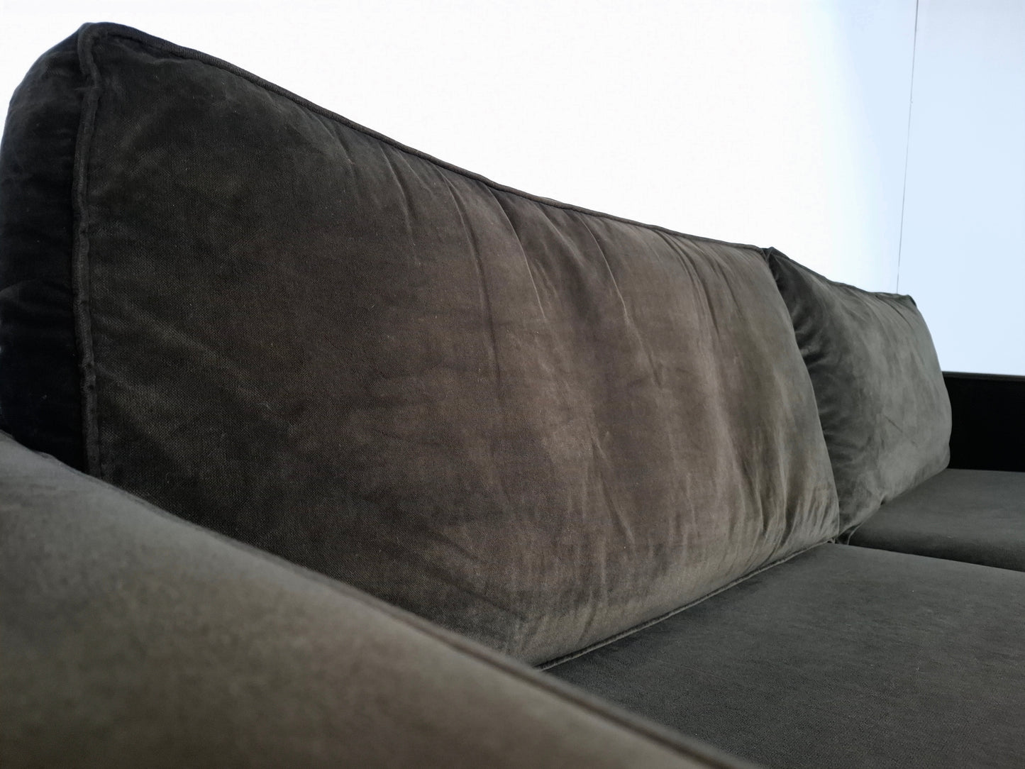 Woood Robin 3 zits Bank met Hocker | Warmgroen