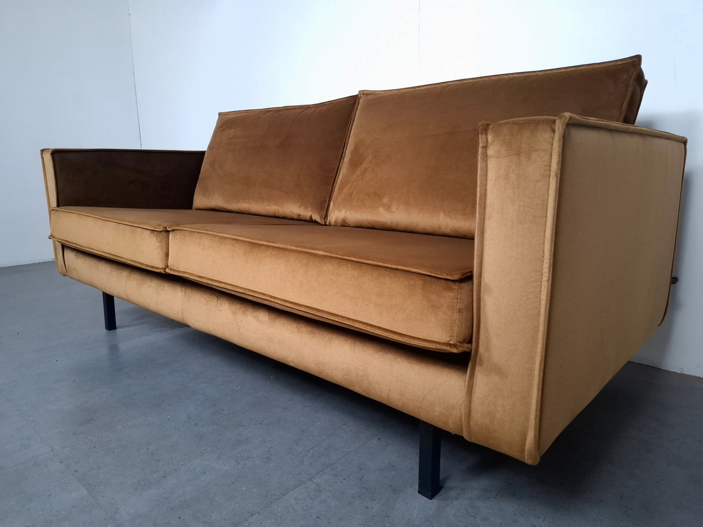 BePureHome 2 zits Bank met Hocker | Honing geel