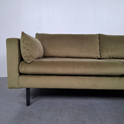 Velvet 2 zits bank | Mosgroen