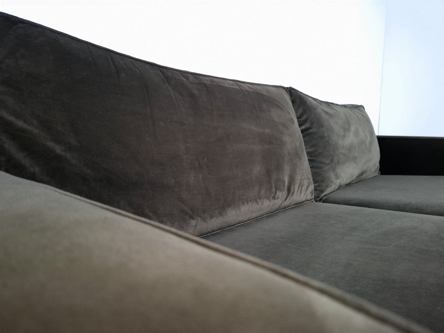 Woood Robin 3 zits Bank met Hocker | Warmgroen